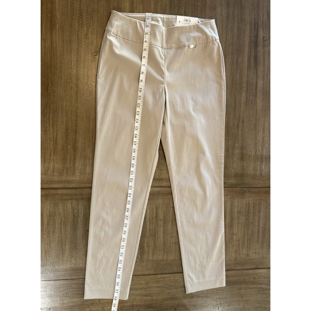NWT I.N.C. INTERNATIONAL CONCEPTS Mid Rise Tummy Control Beige Skinny Pants 4S - Picture 12 of 16